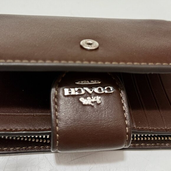 Coach Medium Corner Zip Wallet  Maple - Picture 5 of 6